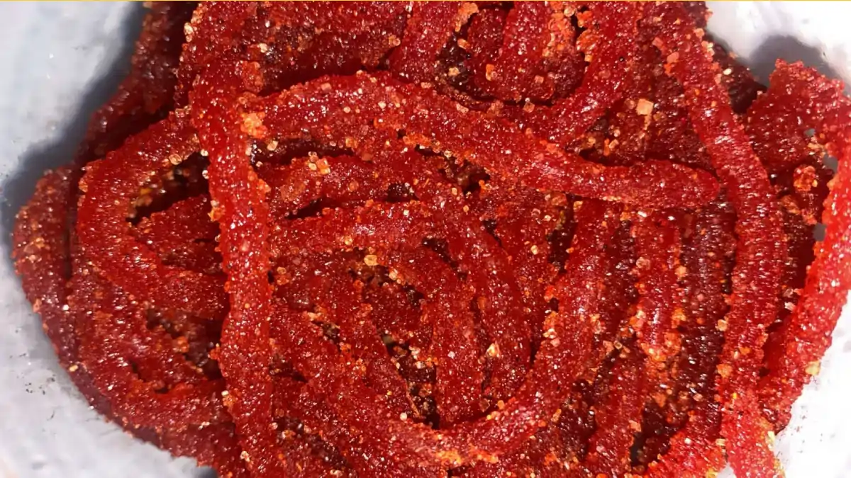 Doce de manga salsagheti