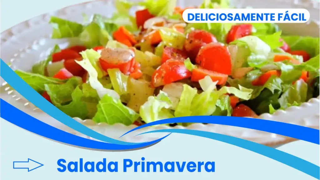 Salada primavera colorida no blog Dica Pronta.