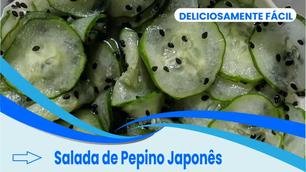 Salada de pepino japônes no blog Dica Pronta