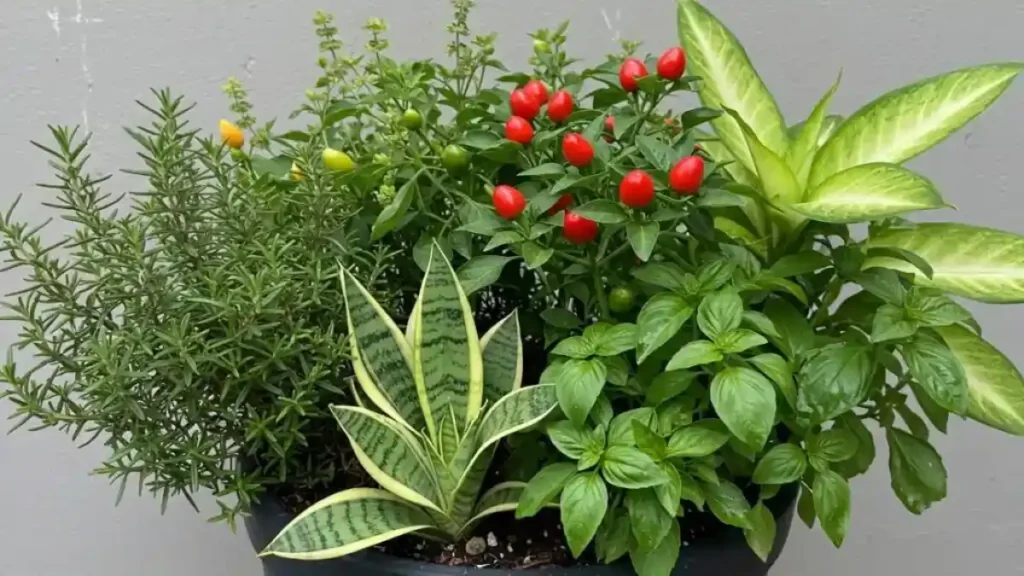 Plantas que trazem boas energias estão em um vaso, no blog conversa pronta.