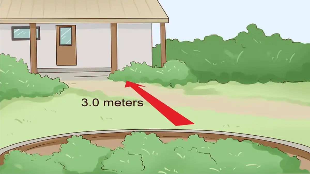Jardim de chuva, distancia mínima da casa. Dicas no blog Conversa Pronta.