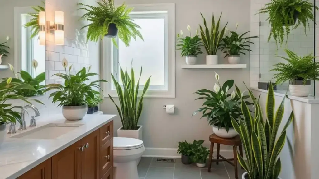 Plantas no banheiro, dicas no blog Conversa Pronta.