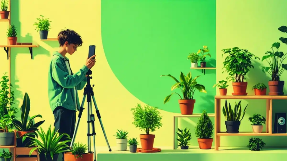 Influencer verde gerando renda nas redes sociais. Dicas e passo a passo  no blog Conversa Pronta.