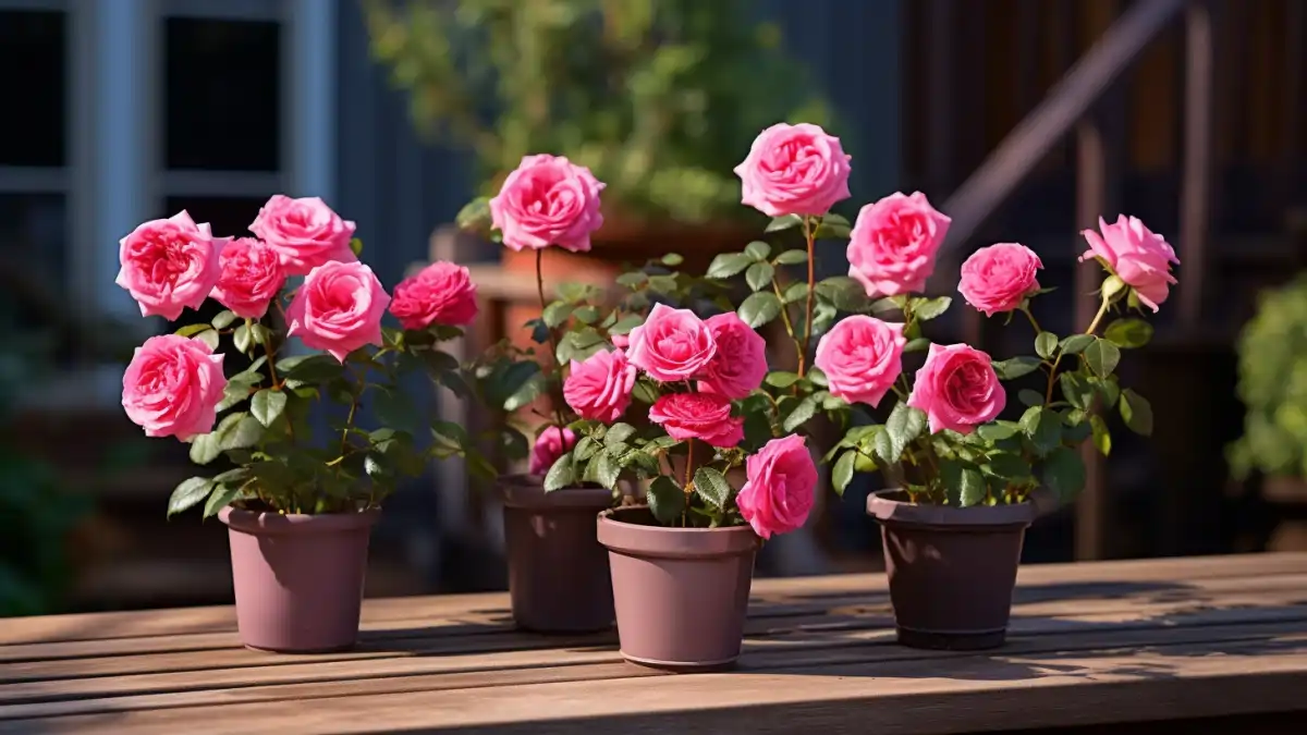 Vasos com mini rosas em passo a passo completo no  Blog Conversa pronta. Confira!