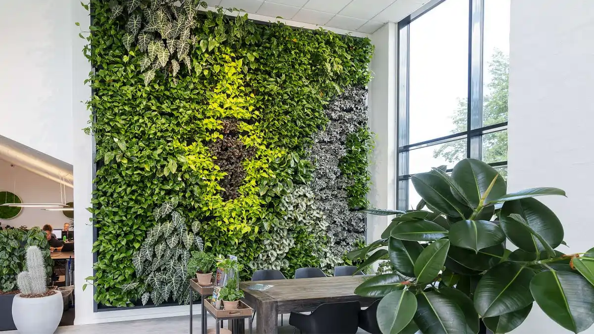 Uma parede verde feita na sala da casa. Dicas no Blog Conversa Pronta.